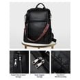 thumbnail image 4 of FADEON Mochila de cuero para mujer Diseñador Mochila de viaje Monederos PU Moda Bolso de hombro para mujer con borla, 4 of 5