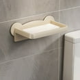 thumbnail image 5 of Viflosae Corner Shelves Wall Mounted Toilet Shelf Toilet Tissue Rack No Punching Paper Rack Wall Mounted Washcloth Tissue Storage Rack for Small Spaces, 5 of 7