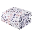 thumbnail image 4 of Floral Queen Comforter with Sheets Set - 7-Piece Purple Bed in a Bag, 4 of 7