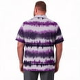 thumbnail image 5 of Big and Tall Mens polo shirts Advantage Performance Men Polo Shirts Business Casual Mens Polo Shirt Striped Summer Classis Loose Fit Short Sleeve Golf Shirts Purple 3XL, 5 of 6