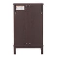 thumbnail image 3 of 2 Doors Curio Cabinet with Tempered Glass Doors, Curio Cabinets with Mirrored Back Panel and Adjustable Shelves, Lighted Display Cabinet for Home, Office Light Bulb Included, 3 of 15