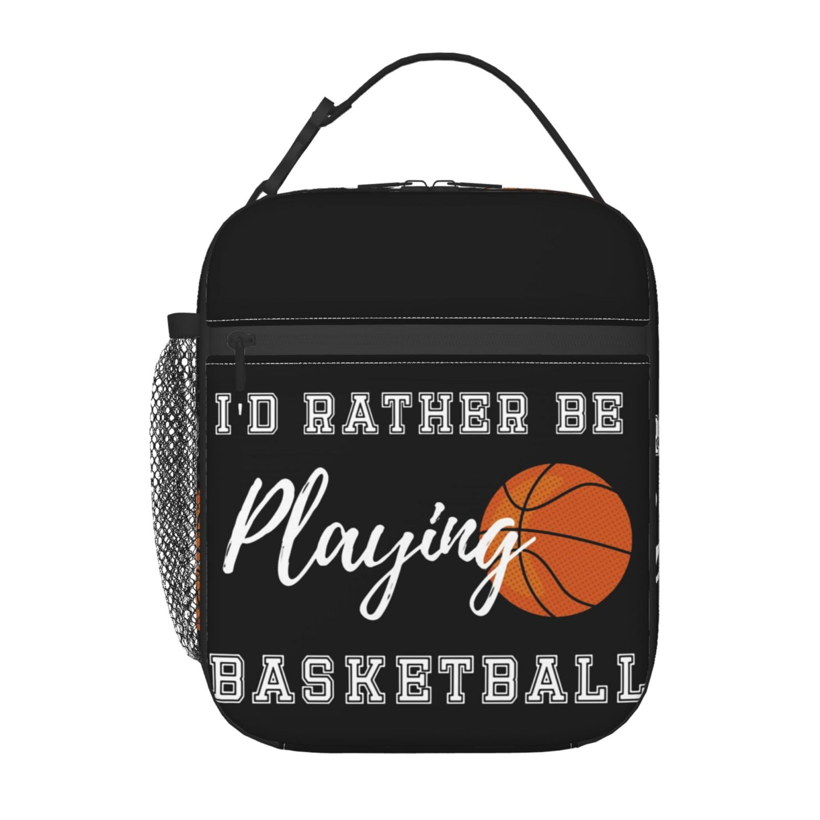 Id Rather Be Playing Basketball Lunch Box for Kids Portable Insulated