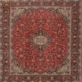 thumbnail image 1 of Ahgly Company Indoor Square Traditional Saffron Red Area Rugs, 5' Square, 1 of 6