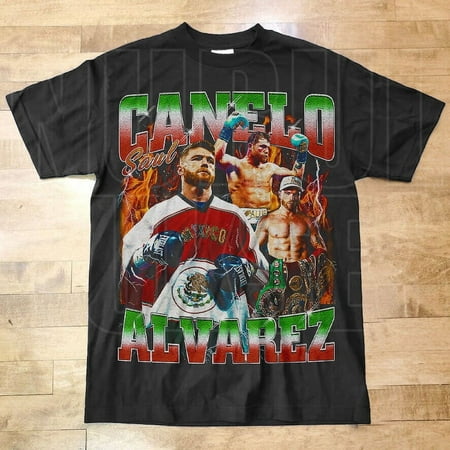 

Style Canelo Alvarez T Shirt Boxing shirt Classic 90s Graphic Tee Unisex Bootleg Design CA23 UP TO SIZE 4XL.