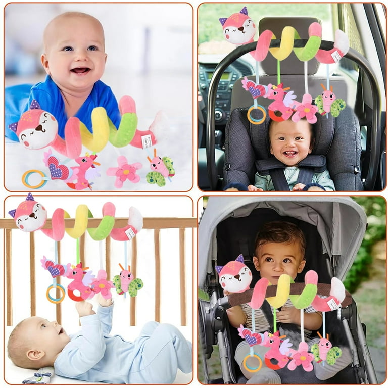 Suorfoxs Baby Car Seat Toys, Stroller Toys for Infants 0-6 Months