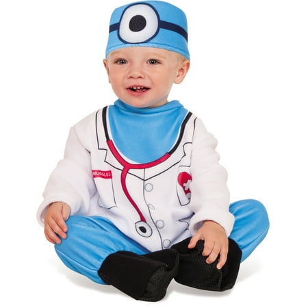 Doctor Snuggles Infant Toddler Blue Scrubs Surgeon Halloween Costume