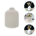 thumbnail image 2 of RENACLIPY Zen Style Ceramic Vase for Home and Garden White Pottery Floral Container, 2 of 10