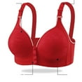 thumbnail image 3 of Ohufall Bra, Comfortable Bra For Women 2025 New Front Closure Button Bra Without Steel Ring Push-up Bras For Older Women, 36B/C-46B/C, 3 of 8