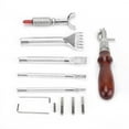 thumbnail image 1 of Leather Stitching Carving,6 pcs/set Leather Craft Hand Stitching Punch Leather Punch Tools Industry-Leading Standards, 1 of 14