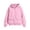 Pink, variant on LUVDA Women's Full Zip Hoodie Jacket Long Sleeve Utility Pocket Casual Fall Sweatshirt Outerwear