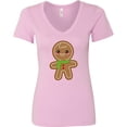 thumbnail image 3 of Inktastic Gingerbread Christmas Women's V-Neck T-Shirt, 3 of 5