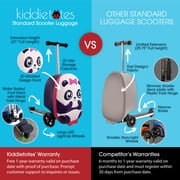 Kiddietotes 3-D Hardside Panda Scooter Luggage Ride On Suitcase for Kids Travel Bag