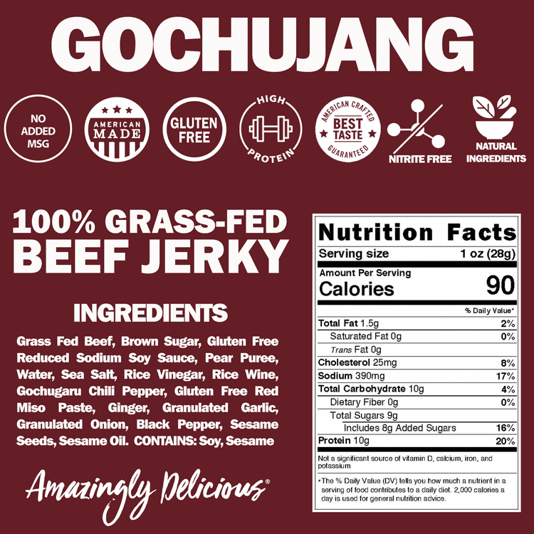 Field Trip Korean BBQ Beef Jerky (Pack of 9) 2.2 oz