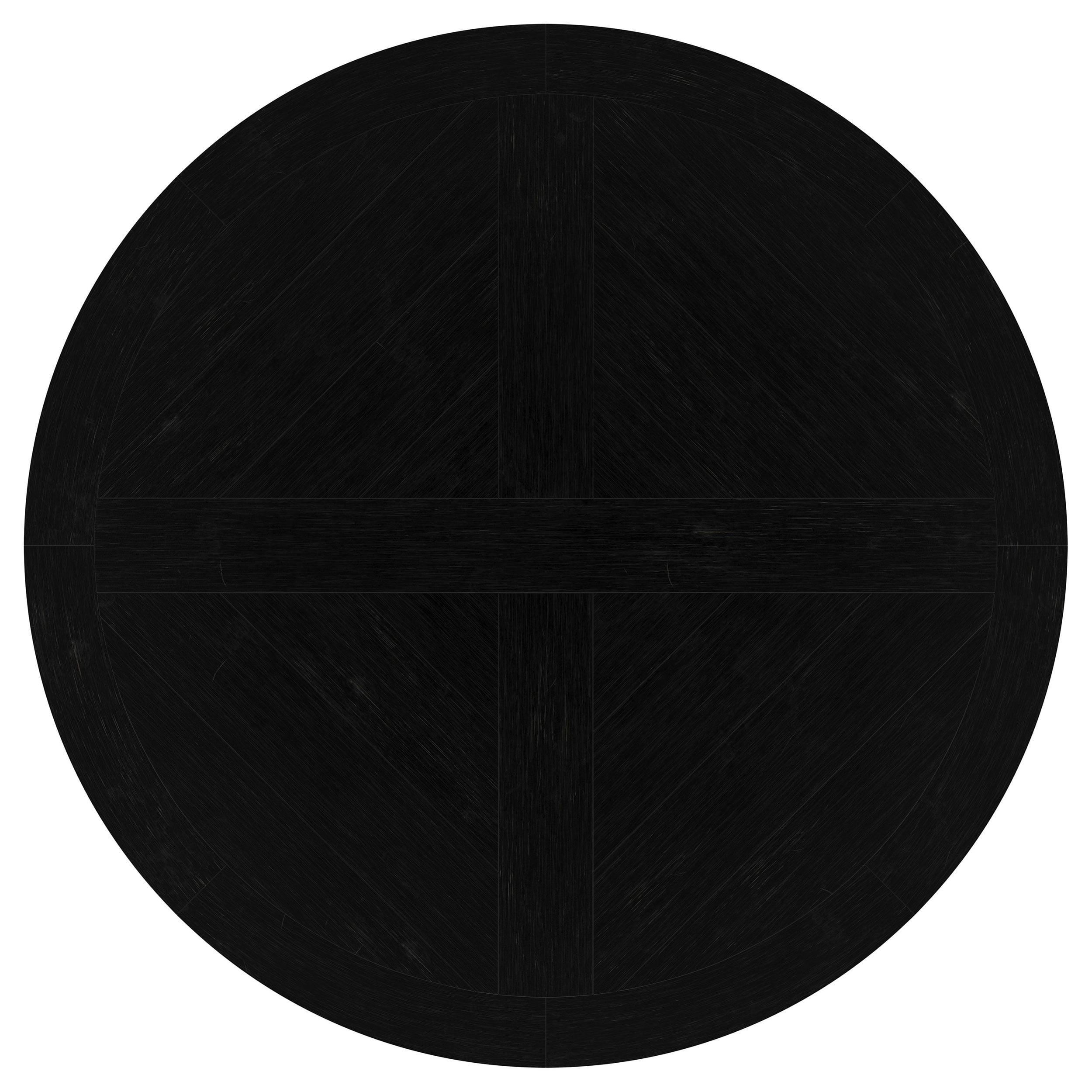 Florence Round 60-inch Pedestal Base Dining Table Black