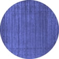 thumbnail image 1 of Ahgly Company Indoor Round Abstract Blue Contemporary Area Rugs, 5' Round, 1 of 4
