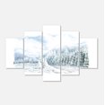 thumbnail image 2 of Noël Winter Happy Panorama - Impression sur Toile Paysage, 2 of 3