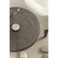 thumbnail image 4 of Kate and Laurel Xyler Modern Round Metal and Glass Drink Table, 10 x 10 x 24, Gray Glass and Silver, Decorative Plant Pedestal Table for Use as Indoor Plant Stand or Small Bathtub Table, 4 of 9
