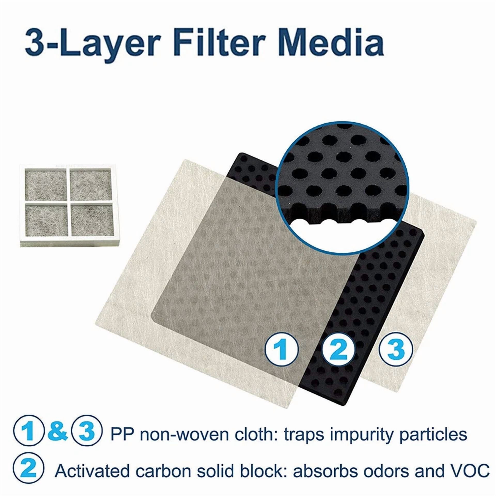 3 Pack For Lg Lt120F Adq73214404 Fresh Air Replacement Refrigerator Air Filter