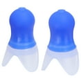 thumbnail image 4 of Earplug, Silicone Material Reusable Earplug Noise Reduction  For Swimming Flying Sleeping Blue L+Box, 4 of 8