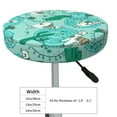 thumbnail image 4 of Balery Alapaca In Boho Velvet Round Bar Chair Cushion Cover Adjustable, Protects From Scratches And Stains, Soft & Washable Ideal For Wooden And Metal Stools - 14 Inch, 4 of 7
