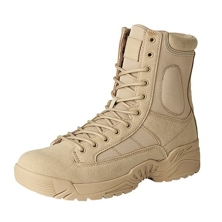 

fvwitlyh Boots for Men Scrub Boots for Men Fashion Men Outdoor Mountaineering Casual Sport Shoes Lace Up Cotton Boot Socks for Women Mid Calf