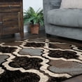 thumbnail image 6 of BNM Modern Trellis Indoor Area Rug, 8' x 8', Chocolate, 6 of 9
