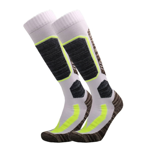 KIHOUT Unisex Fleece Wool Ski Socks, Cold Weather Socks for Snowboarding , Snow, Winter, Thermal Knee-high Warm Mountaineering Socks