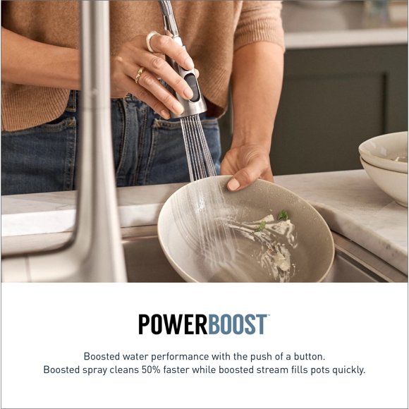 Moen Arbor One-Handle High Arc Pulldown Kitchen Faucet Featuring Reflex, Spot Resist Stainless (7594SRS)