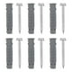 thumbnail image 3 of Ancla de pared acanalada de plástico de 6 piezas y kit de tornillos de 6 piezas para el soporte de TV LCD, 3 of 5