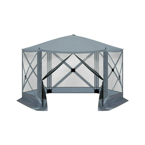 YYAo Canopy Shelter Tent, Large Shade Tents for Outdoor Camping,12' x 12' Outdoor Pop-Up Camping Canopy