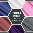 thumbnail image 5 of FabricLA ITY Knit Jersey Polyester Spandex Fabric by The Yard - 60" Inch Wide, 2-Way Stretch - Costumes & Dancewear - Black, 3 Continuous Yards, 5 of 10