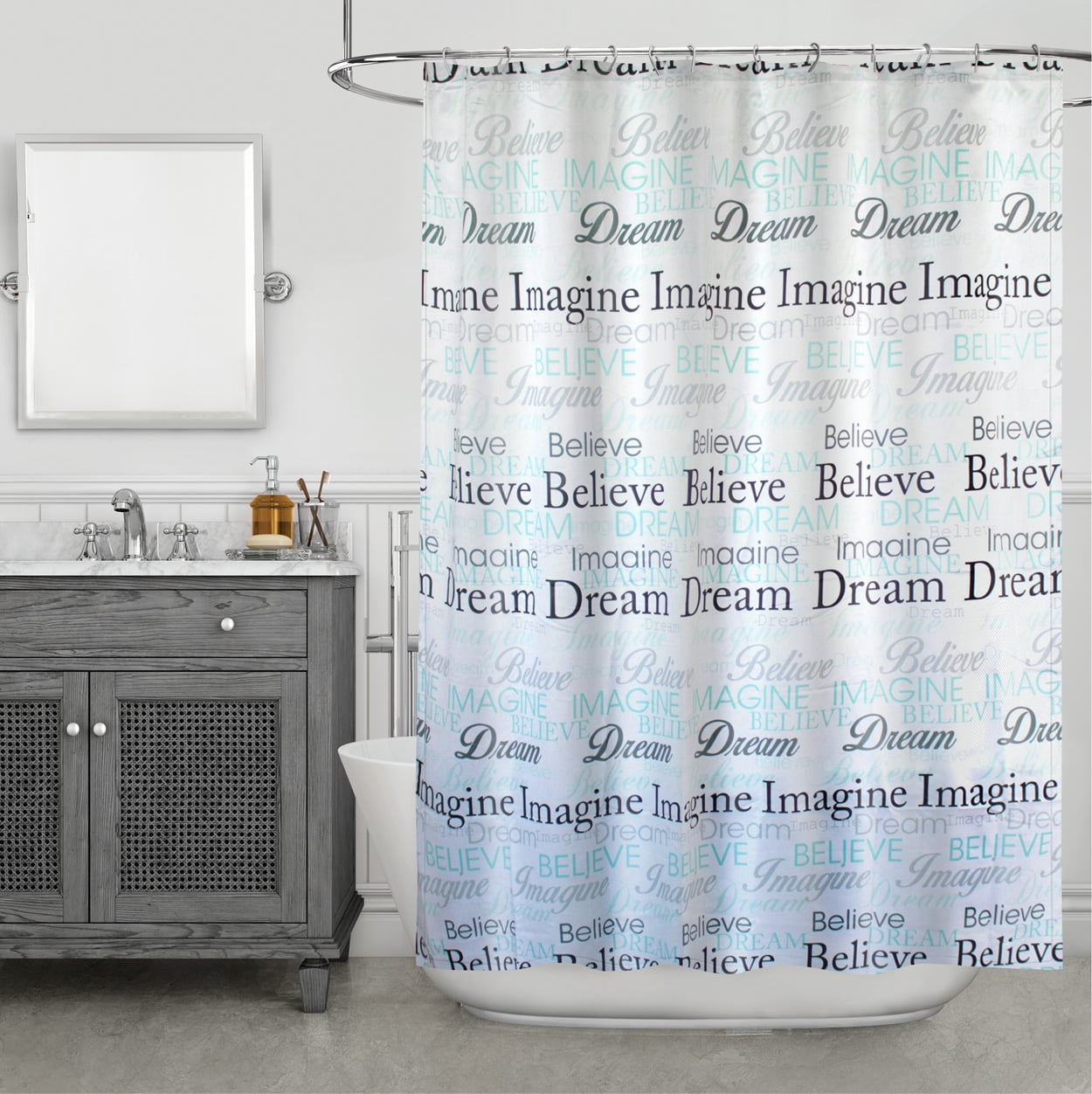 Details about   Penguin and Love Heart Shower Curtain Toilet Cover Rug Bath Mat Contour Rug Set 