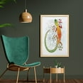 thumbnail image 2 of Batik Wall Art with Frame, Native Southeast Common House Gecko Moon Lizard Tropical Monster Graphic Design, Printed Fabric Poster for Bathroom Living Room, 23" x 35", Multicolor, by Ambesonne, 2 of 2