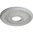 thumbnail image 3 of Ekena Millwork 12 1/8"OD x 3 1/2"ID x 1"P Palmetto Ceiling Medallion (Fits Canopies up to 4 7/8"), Hand-Painted Frost, 3 of 6