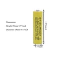thumbnail image 2 of Batería recargable QBLPOWER Ni-Cd AA 600 mAh 1,2 V (paquete de 8), 2 of 9