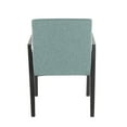 thumbnail image 5 of Lumisource Carmen Contemporary Arm Chair in Black Wood and Teal Fabric - Set of 2, 5 of 6