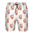thumbnail image 4 of Naloa Orange Fox Men's Beach Shorts, Surfing shorts, Swim trunks, Quick Dry Swim Trunks for Surfing Beach Fun - Small, 4 of 9