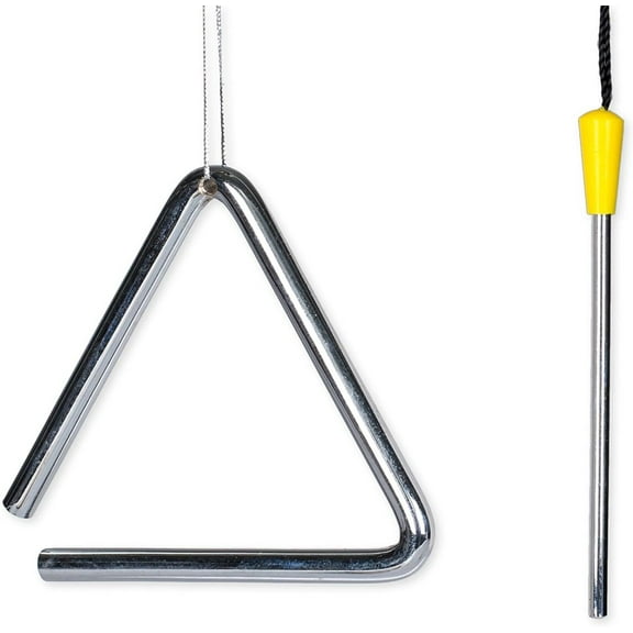 "Broadway Gift Triangle & Strikers Music Instrument Replica Christmas Ornament, Size 4 inch"