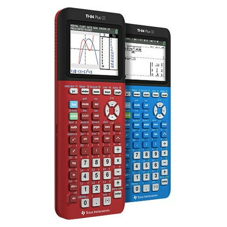 Texas Instruments - 84PLCE/TBL/1L1/K - Texas Instruments TI-84 Plus CE Graphing Calculator - Clock, Date/Time