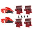 thumbnail image 1 of segolike 4 Pcs Support de Batterie en Métal Alliage d'Aluminium Haute Résistance Remplacement Rouge, 1 of 9