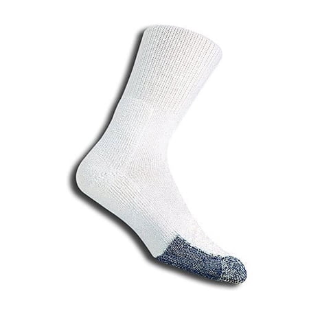 Thorlos Men's Bx Max Cushion Basketball Crew Socks Large White