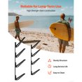 thumbnail image 4 of KFFKFF Surfboard Rack 4-Tier Wall-Mounted Metal Adjustable Storage Organizer Carbon, 4 of 9
