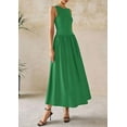 thumbnail image 4 of PRETTYGARDEN Women Maxi Dresses Summer Casual Sleeveless Patchwork Knit Tank Dress Flowy Beach Sundress Long Dress, 4 of 8