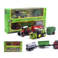 thumbnail image 2 of Boc 2Pcs 1/42 Diecast Tractor Harvester Farm Vehicle Car Model Kids Toy  Gift, 2 of 10