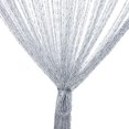 thumbnail image 1 of Cortina De Puerta, Cortina De Hilos Decorativa Plateada, 100 X 200 Cm, Panel De Pared, Ventana, Puerta, Habitación, Flecos, Ideal para Puerta, Mosquitera, Separador De Ambientes, C, 1 of 3