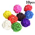 thumbnail image 2 of 10PCS 1.97in Bird Chew Ball Interactive Parrot Vine Ball Bird Wicker Ball, 2 of 10