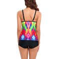 thumbnail image 4 of Two Piece Tankini Bathing Suits for Women Athletic Swimsuits Swim Tank Top with Boy Shorts Modest Swimwear, 4 of 5
