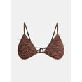 thumbnail image 5 of No Boundaries Warm Chocolate Bikini Top, Women's, 5 of 5