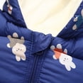 thumbnail image 6 of GYRATEDREAM Baby Boys Girls Snowsuit Infant Winter Clothes Newborn Hooded Jacket Toddler Jumpsuit Coat 0-12 Months, 6 of 14