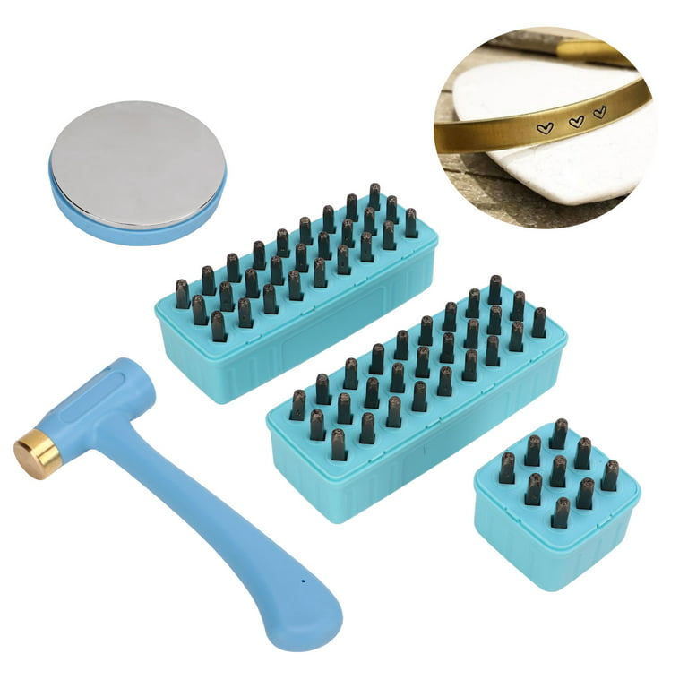 Metal Stamping Blanks, Alphabet Number Punch Soft Sole Metal Stamping Kit  For Wood 